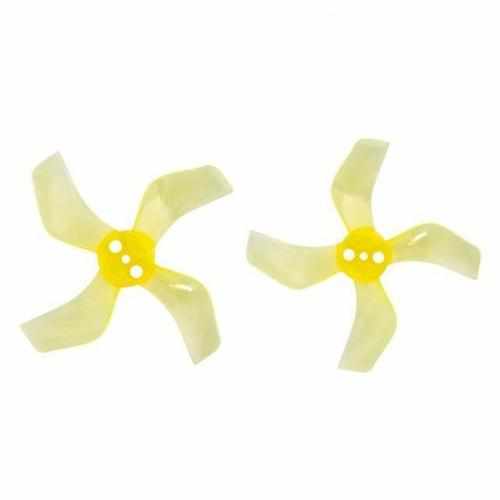 4 Pairs Gemfan 1636 1.6x3.6x4 40mm 1.5mm Hole 4-blade Propeller Propellers Drones Xpress Clear Purple