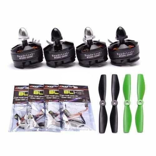 4 x MT2204 2300KV Brushless Motor + 2 x 5045 Prop Motors Drones Xpress Mini BLHeli-S 20A