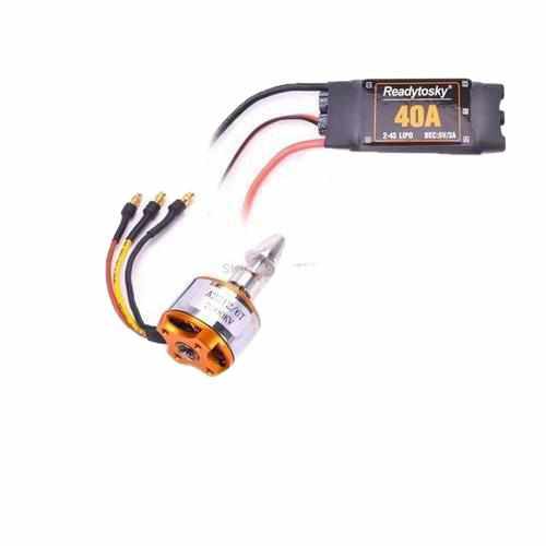 40A Brushless ESC 2200KV Motor MG90S Servo Gear ESC Drones Xpress Full with 2200KV Motor