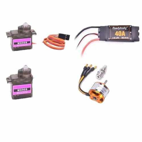 40A Brushless ESC 2200KV Motor MG90S Servo Gear ESC Drones Xpress Full with 2200KV Motor