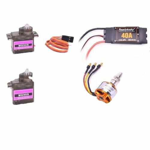 40A Brushless ESC 2200KV Motor MG90S Servo Gear ESC Drones Xpress Full with 2200KV Motor