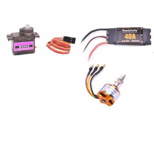 40A Brushless ESC 2200KV Motor MG90S Servo Gear ESC Drones Xpress Full with 2200KV Motor