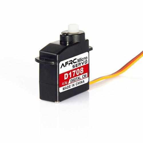 4PCS AFRC D1708 4.3g Micro Plastic Gear Digital Servo With for Futaba Servos Drones Xpress Futaba Plug