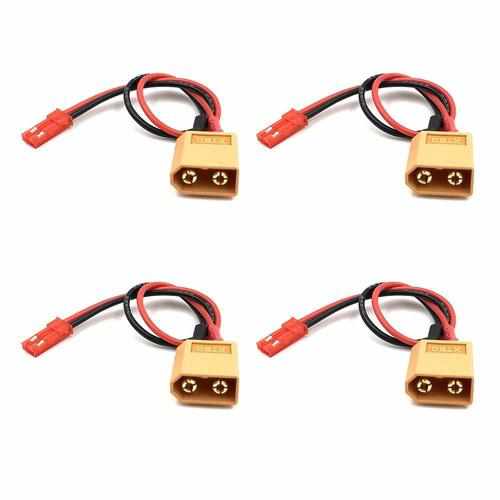 4PCS XT60 to JST In-Line Power Adapter Cables Drones Xpress