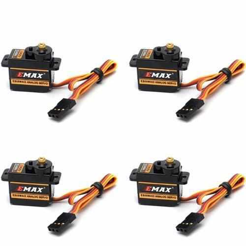 4pcs EMAX ES08MA II Rotation Mini Metal Gear Analog Servo Servos Drones Xpress negative rotation