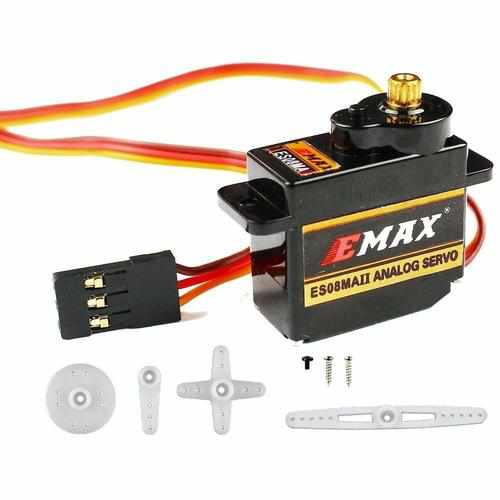 4pcs EMAX ES08MA II Rotation Mini Metal Gear Analog Servo Servos Drones Xpress negative rotation