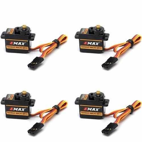 4pcs EMAX ES08MA II Rotation Mini Metal Gear Analog Servo Servos Drones Xpress negative rotation