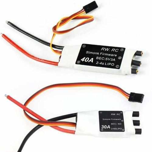 4pcs RW.Rc Simonk 30A OPTO 2-6S / 40A 2-4S Lipo ESC Mini Speed Controller ESC Drones Xpress Simonk 30A OPTO 2-6S