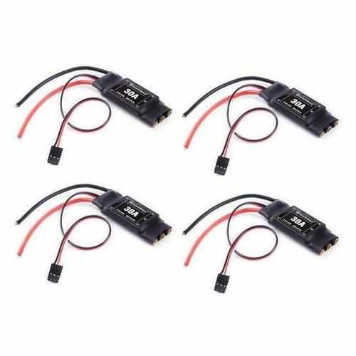 4pcs Rc Brushless 30A ESC 2-4S Electric Speed Controller ESC Drones Xpress Long wire