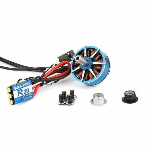 4pcs Sunnysky R2305 2300kv Brushless Motor + 4pcs R30 2-4S BLHeli ESC Motors Drones Xpress
