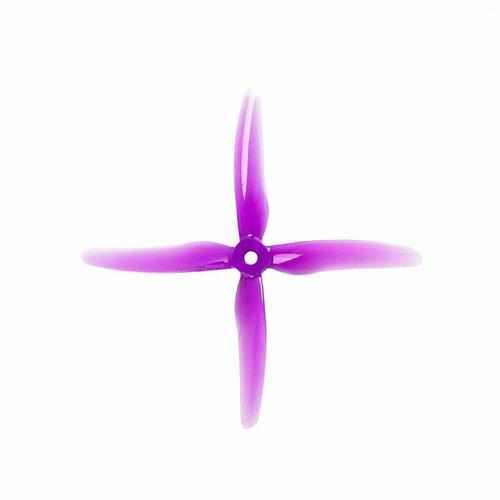 4pcs/2pairs GEMFAN 51455 Hurricane X 4-Blade Propeller Propellers Drones Xpress Purple