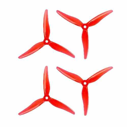 4pcs/2pairs Gemfan Hurricane 51466 Tri-Blade Propeller for 2306 2207 Motor Propellers Drones Xpress Yellow