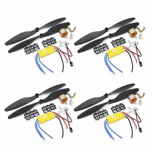 4set A2212 1000KV 2200KV A2208 Brushless Outrunner Motor 30A ESC 1045 Propeller Propellers Drones Xpress A2212KV1000 30A 1045