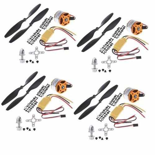 4set A2212 1000KV Brushless Outrunner Motor +30A ESC+1045 Propeller Motors Drones Xpress
