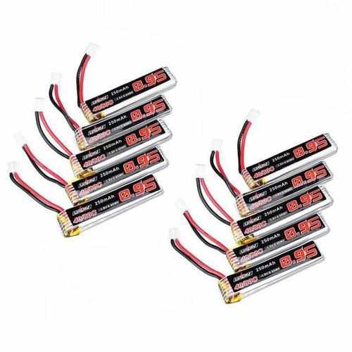 5 / 10PCS URUAV 3.8V 250mAh 40C/80C 1S Lipo Battery Rechargeable W/ PH2.0 Plug Batteries Drones Xpress 10PCS