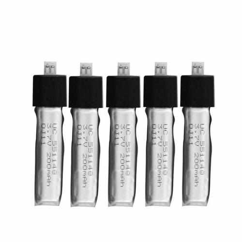 5PCS 3.7V 200mAh Lipo Battery Batteries Drones Xpress