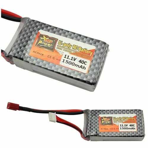 5pcs ZOP Power LiPo Battery 11.1V 1500Mah 3S 40C MAX 60C T Plug Batteries Drones Xpress 5pcs battery Parts & Accessories
