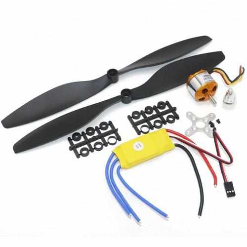 A2212 1000KV 2200KV A2208 Brushless Outrunner Motor + 30A ESC + 1045 Propeller (1 pair) Motors Drones Xpress A2212KV1000 30A 1045