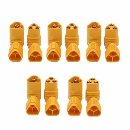 AMASS MT60 3.5mm 3 pole Bullet Connector Plug Set Cables Drones Xpress