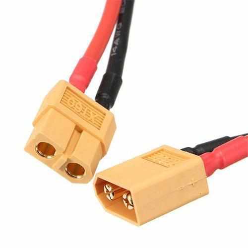 Amass XT60 to XT30/XT60 Male Female Connector Cable for FPV Cables Drones Xpress XT30 F to XT60 M