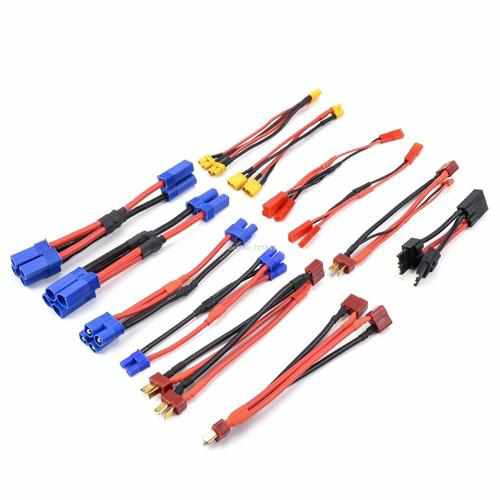 EC5 EC3 EC2 JST Parallel Battery Connector Cables Drones Xpress 1XT60Male to 2Female
