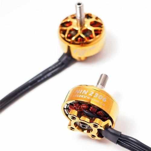 FLYWOO NIN N2306 2-6S FPV 1750/2450/2750KV Brushless Motor Motors Drones Xpress 1PC Gold 2450KV