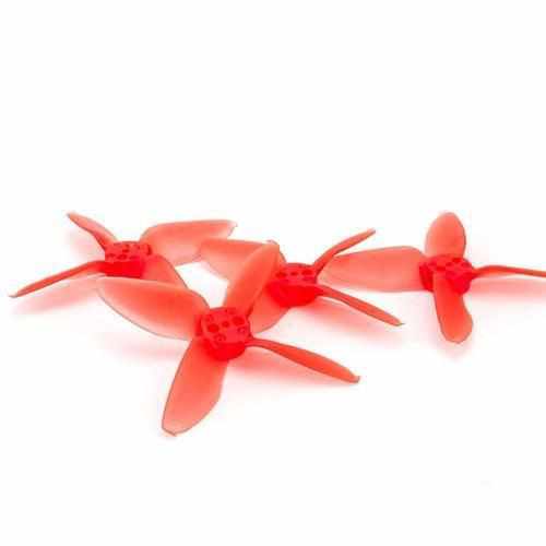 Flying Spree 80pcs EMAX Avan Micro 4-Blade Propeller Propellers Drones Xpress Red