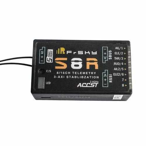 Frsky ACCST S8R 8/16CH SBUS Telemetry 3-axis Gyroscope Receiver Receivers Drones Xpress 2pcs