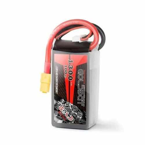 GOLDBAT Lipo Battery 1300mAh 4S 100C 14.8V Softcase Pack with XT60 Plug Batteries Drones Xpress