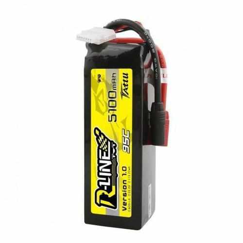 Gens Ace Tattu R-Line 1.0 22.2V 5100mah 6S 95C FPV Lipo Battery for RC Batteries Drones Xpress