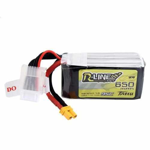 Gens Ace Tattu R-Line 1.0 LiPo Rechargeable Battery for RC Batteries Drones Xpress 650mah 95c 6s