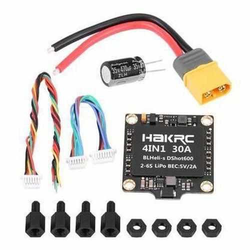 HAKRC 15A 20A 30A 40A 50A 4In1 50A 3-6S BLHeli_32 5V 3A BEC Dshot 1200 ESC ESC Drones Xpress 50A ESC