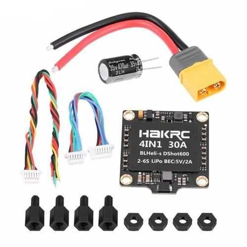 HAKRC 15A 20A 30A 40A 50A 4In1 50A 3-6S BLHeli_32 5V 3A BEC Dshot 1200 ESC ESC Drones Xpress 50A ESC