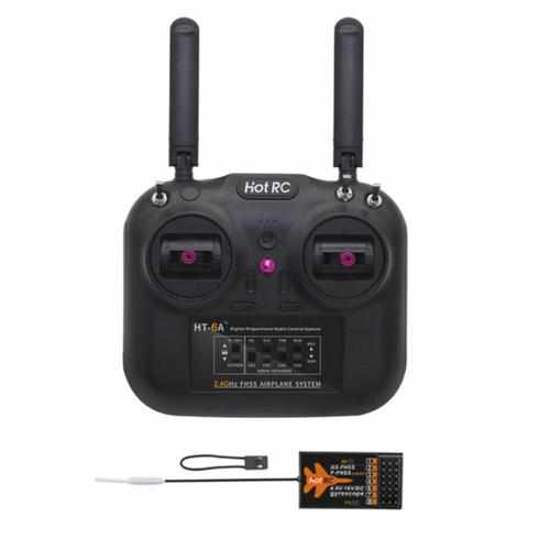 Hotrc HT-6A 6CH FHSS Dual Antenna Transmitter Gyro Receiver Remote Controllers Drones Xpress SBUS RX