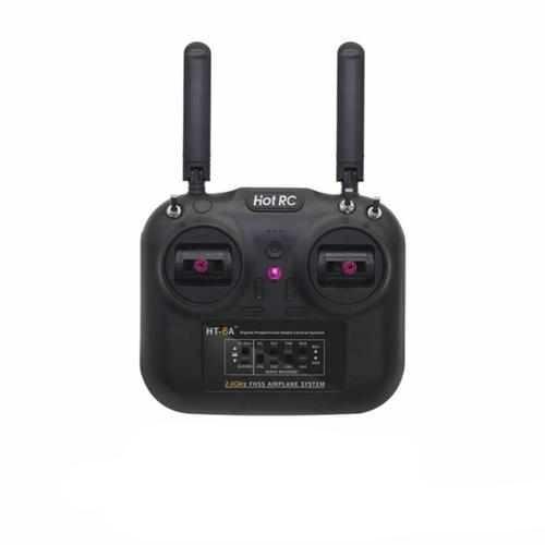 Hotrc HT-6A 6CH FHSS Dual Antenna Transmitter Gyro Receiver Remote Controllers Drones Xpress Mode2 with SBUS RX