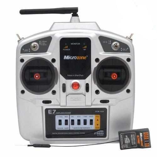MicroZone MC E7 7CH Aircraft Remote Control With MCE7 2.4G Receiver Remote Controllers Drones Xpress Left Hand