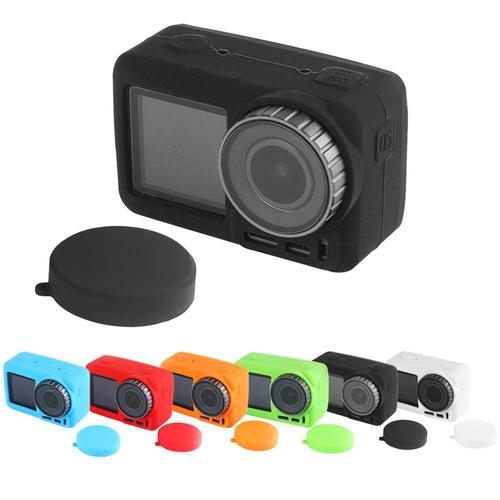 Protective Cover Lens Protection Frame Durable Body Soft Silicone Case for Osmo Action Accessories Drones Xpress Blue Color 