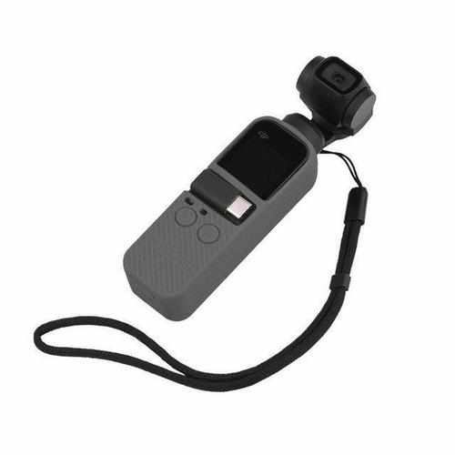Protector Case Silicone Cover with Sling Strap for DJI Osmo Pocket Accessories Drones Xpress Grey 