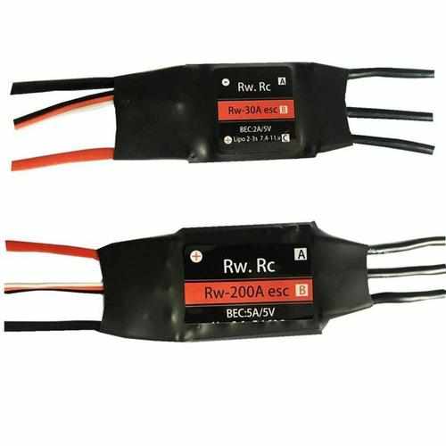 RW.RC 2-6S 30A 50A 70A 125A 200A ESC 5V/2A 5V/5A Brushless Speed Controller ESC Drones Xpress 125A ESC 2-4S