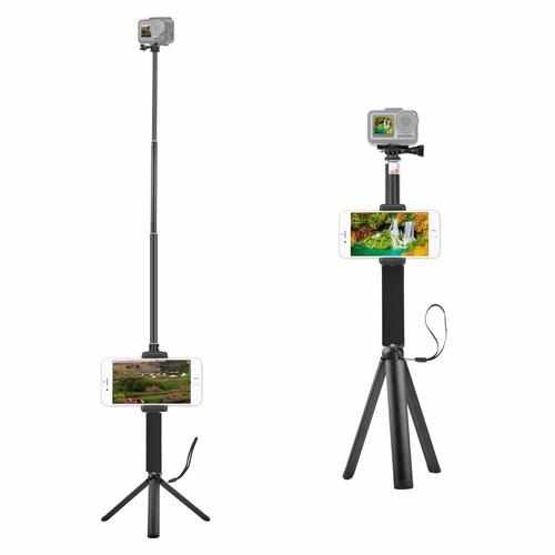 Self-timer Extension Rod Pole Metal Tripod Selfie Stick Stand for DJI Osmo Action Accessories Drones Xpress 
