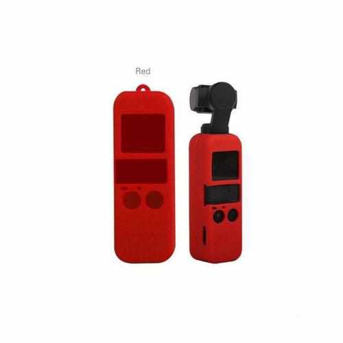 Silicone Cover with Strap for DJI Osmo Pocket Accessories Drones Xpress Red 