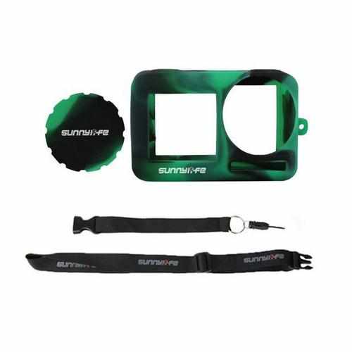 Silicone Protective Case Lens Cover for Osmo Action Accessories Drones Xpress black green 