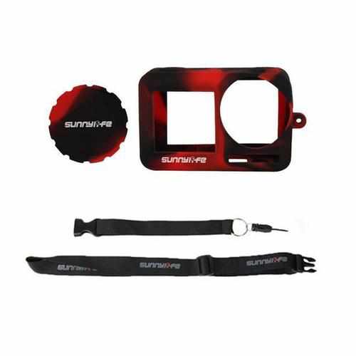 Silicone Protective Case Lens Cover for Osmo Action Accessories Drones Xpress red 