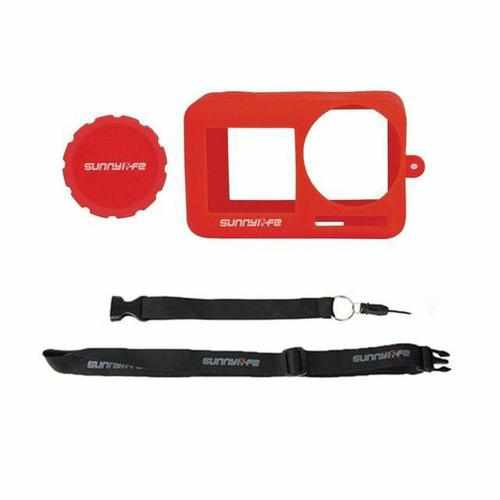 Silicone Protective Case Lens Cover for Osmo Action Accessories Drones Xpress red 
