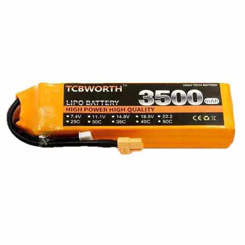 TCBWORTH 2S 7.4V 3500mAh 60C Lipo Battery Batteries Drones Xpress XT150 plug