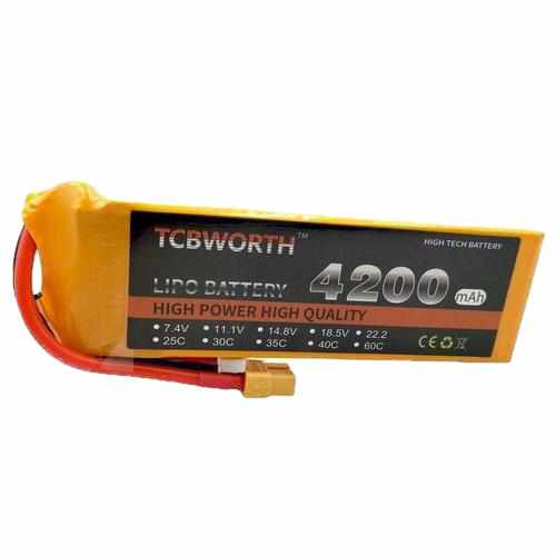 TCBWORTH 2S 7.4V 4200mAh 25C Lipo Battery Batteries Drones Xpress XT60 plug