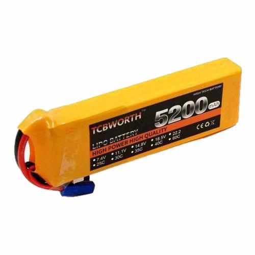 TCBWORTH 2S 7.4V 5200mAh 25C 35C 60C Lipo Battery Batteries Drones Xpress XT60 25C