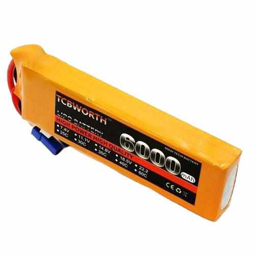 TCBWORTH 2S 7.4V 6000mAh 25C 35C 60C Lipo Battery Batteries Drones Xpress AS150 35C