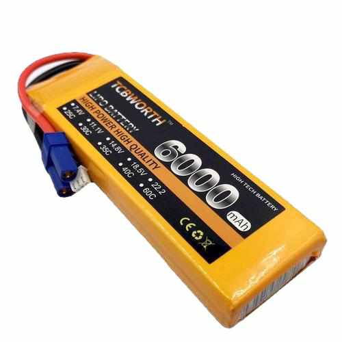 TCBWORTH 2S 7.4V 6000mAh 60C Lipo Battery Batteries Drones Xpress XT150 plug