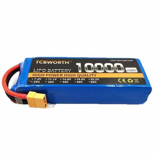 TCBWORTH 3S 11.1V 10000mAh 25C Lipo Battery Batteries Drones Xpress 3.5 Banana plug 25C